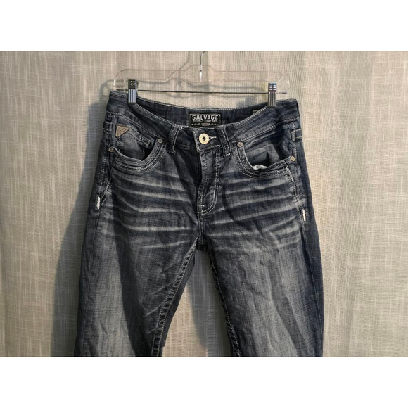 Men's Salvage Jeans 31x32 Dark Wash Blue‎ - Picture 3 of 7